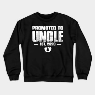 Promoted to Uncle 2020 Funny Father's Day Gift Ideas New Uncle Crewneck Sweatshirt